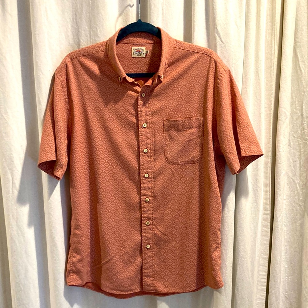 Faherty Short Sleeve Button Down Shirt